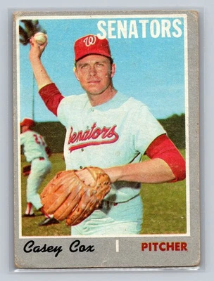 Casey Cox 1970 Topps #281 - Image 1 of 2