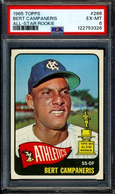 Bert Campaneris 1965 Topps #266 PSA 6 EX-MT Foto 1 de 2