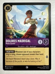 Dolores Madrigal Within Earshot 78/204 Archazia's Island Regular Disney Lorcana - Picture 1 of 2