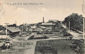 Ohio Depot Train RR Vintage Postcard - Picture 1 of 2