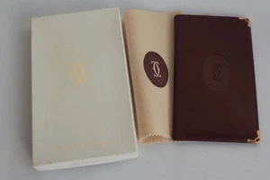 CARTIER Portefeuille Porte-cartes cuir bordeaux (62117) - Foto 1 di 4