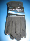 mens SMART TOUCH TOUCHSCREEN COMPATIBLE GLOVES, ISOTONER, SIZE L, BLACK, NEW