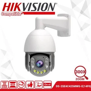 Hikvision Kompatibel 8MP 4K PTZ 300x Zoom Sicherheits IP Kamera PoE IR Outdoor - Picture 1 of 14