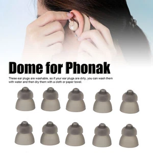 10pcs Sound Amplifier Dome Double Layer Open Washable Silicone Static Sound NHE - Picture 1 of 33