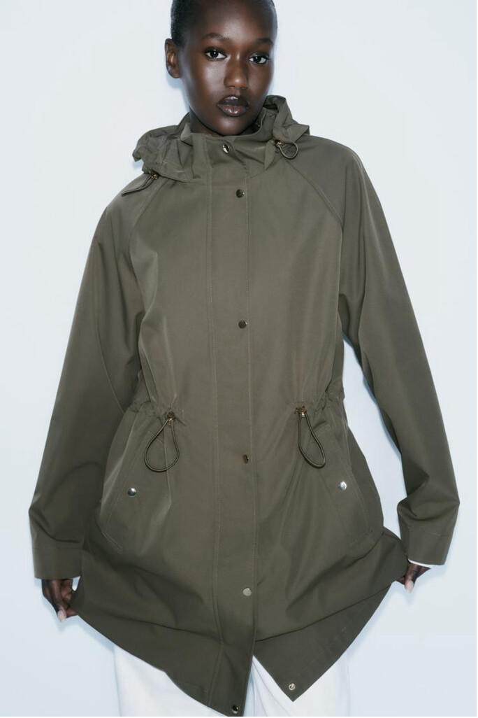 parka impermeable mujer zara
