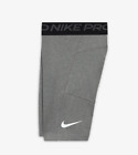 Nike Pro Training Shorts Youth Boys Large Tight Dri FIT Base Layer Carbon Grey