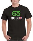 George Russell 2024 Race Calendar Formula 1 F1 T-Shirt Plain