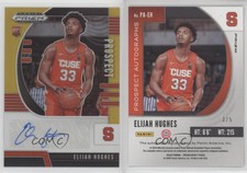 2020-21 Prizm Draft Picks Prospect Black Gold /5 Elijah Hughes Rookie Auto RC