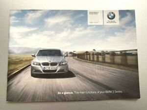 BMW 3 SERIES AT A GLANCE - QUICK REFERENCE GUIDE - NOT HANDBOOK 2010