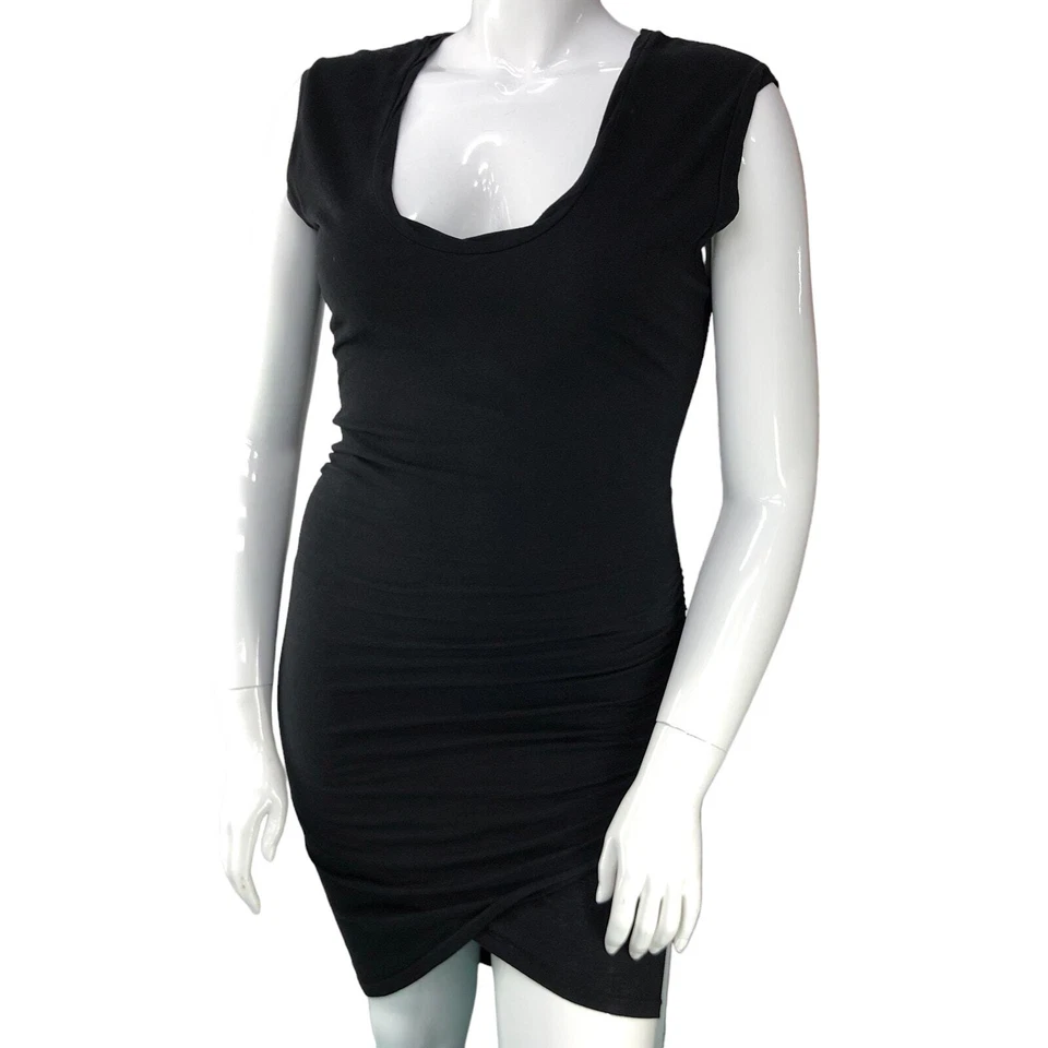 Vestido Pam & Gela Mujer Talla L Negro Mini Falda Tulipán Cuello Redondo Manga Gorra Foto 1 de 4