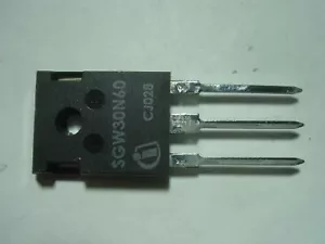 SGW30N60 Transistor IGBT 30A 600V 250W TO247 #21-483 - Foto 1 di 2