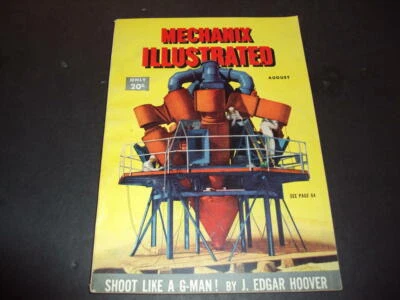  Mechanix Illustrated Aug 1947 Shoot Like A G-Man by Edgar Hoover ID:52970 Foto 1 de 3