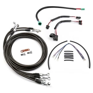 16" Handlebar Extended Cable Line Kit for Harley Touring Road King ABS 2014-2015 - Picture 1 of 23