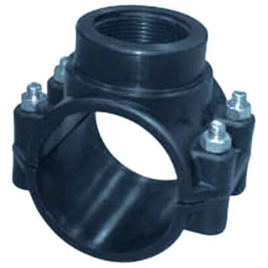 Abrazadera de perforación PE 63 - 125 mm PP PE tubo montaje abrazadera conector atornillado - Imagen 1 de 1