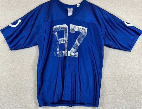 Reggie Wayne 87 Jersey Indianapolis Colts Wayne Jersey XL Blue XL Short Sleeve Cover