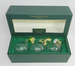 Set di 3 palline Waterford Marquis Winterfest ornamenti 109475 - Foto 1 di 4