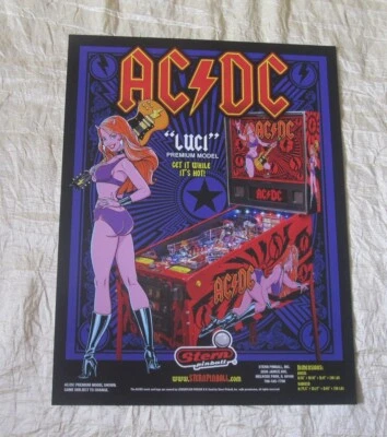 2012 STERN AC/DC LUCI PINBALL FLYER - Image 1 of 2