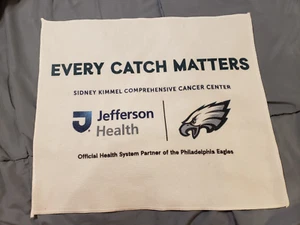 PHILADELPHIA EAGLES CRUCIAL CATCH RALLY TOWEL VS CLEVELAND BROWNS SGA 10/13/24 - Picture 1 of 4