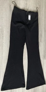 DAMAS NEW LOOK SFL RIVERPOOL RIB PANTALONES ACAMPANADOS NEGROS TALLA 12 BNWT REGALO NAVIDAD - Imagen 1 de 12