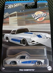 Hot Wheels 2024 1962 Corvette #1/5 HW Vintage Racing Club Silver - Picture 1 of 2