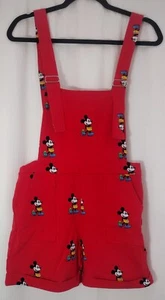 Disney Cakeworthy Rainbow Mickey Mouse Shortalls Rot Medium NEU - Bild 1 von 5