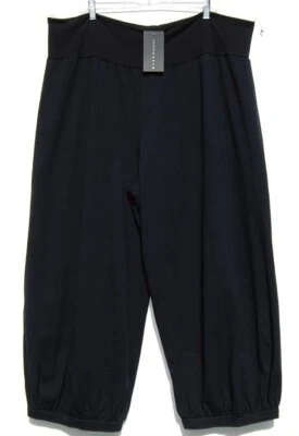 Nuevo con etiquetas Pantalón Bryn Walker Pacific Algodón NEGRO CAMPA Puño con Bandas Yugo Cintura 2X Foto 1 de 3