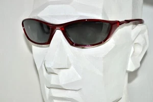 Vtg Used Julbo Eoliane 240913 Red/Translucent Gray Mens Sport Wrap Sunglasses - Picture 1 of 9