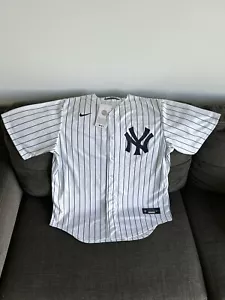 Nike Authentic NY New York Yankees MLB Baseball Pinstripe Jersey Men’s Sz: L - Picture 1 of 5