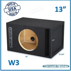 13" Single Ported / Vented Sub Box Subwoofer Enclosure For JL AUDIO W3 13" Box - Picture 1 of 11