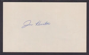 Jim ""Catfish"" Hunter, Hall of Fame Baseballkrug, Autogramm auf 3"" x 5"" Karte - Bild 1 von 1