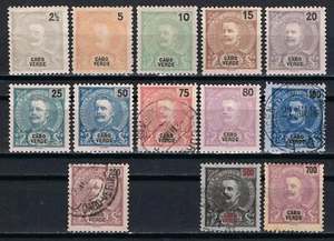 Cabo Verde 1898-1901, set MH/Used CV 134,40€/$144.80 - Picture 1 of 2