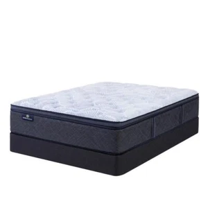 Serta Mattress Set 14.5 in.Thick Night Full Plush Pillow Top With 9" Foundation - Picture 1 of 2
