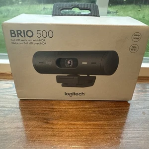 Logitech BRIO 500 Full HD Webcam with HDR - Graphite - 960-001493 Free Shipping - Afbeelding 1 van 4