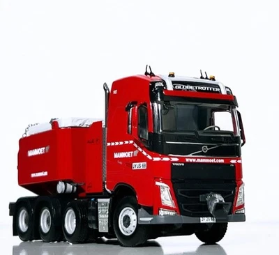 Volvo FH4 Globetrotter 8x4 caja de lastre + placas de acero "Mammoet" modelo de camión WSI Foto 1 de 4