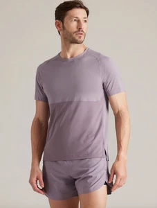 Neu mit Etikett Rhone Extra Mile kurzärmliges T-Shirt grau steinfarben Größe Large Standard Passform - Bild 1 von 11