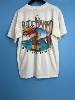 CAMISETA DE PESCA TROLL DESNUDO CULO 1994 VINTAGE DIBUJOS ANIMADOS DIVERTIDO Tejón Talla: XL Foto 1 de 4