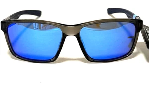NUEVO Gafas de sol Foster Grant Advanced Comfort goma templo azul espejo gris - Imagen 1 de 6