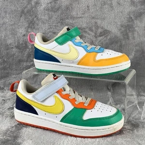 Nike Dunk Low Kids 13 Multi Color Crayola Print Low Top Sneakers FQ8378-902 GUC - Picture 1 of 11