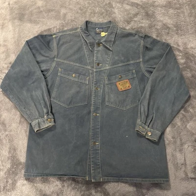 Chaqueta de mezclilla para hombre Karl Kani con botones talla L azul marino Foto 1 de 4