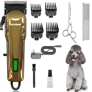 Quiet Dog Grooming Kit - 2000mAh Dog Clippers for Heavy Thick Hair Coats, Wat... - Picture 1 of 7