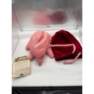 Vintage 1982 Puggle Stuffed Toys Plush Pink Animal With Bag  Barber Australia - Picture 1 of 8