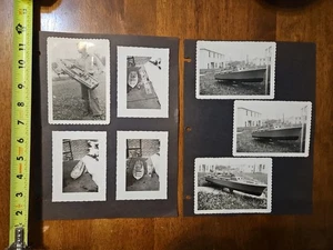 RARE OLD VINTAGE PHOTO LOT MODEL BOAT SHIP 15 TOTAL - Picture 1 of 8
