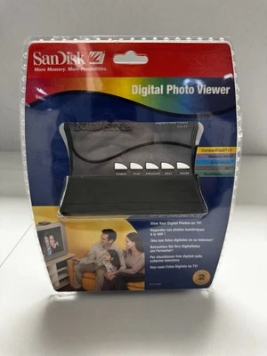 SanDisk Digital Photo Viewer SDV1-A Card Reader for TV with Remote, NEW Sealed - Image 1 of 4