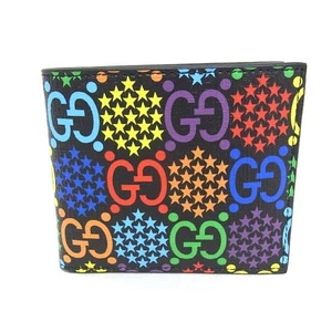 GUCCI Authentic wallet GG Psychedelic Bifold High Quality Luxury brand 10.5cm - Picture 1 of 7