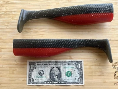 Boogey Man Bait Co. 10” Paddle Tail Grouper Lingcod Halibut Big Game Fishing UV