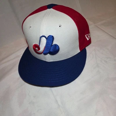 Montreal Expos New Era 1969 Cooperstown Collection 59FIFTY Fitted Hat size 7 1/4 - Image 1 of 3