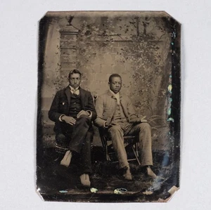 Antique C.1860's African American Tintype Photograph - Picture 1 of 4