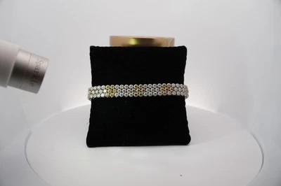 pulsera de diamantes multicolor 8CT Foto 1 de 2