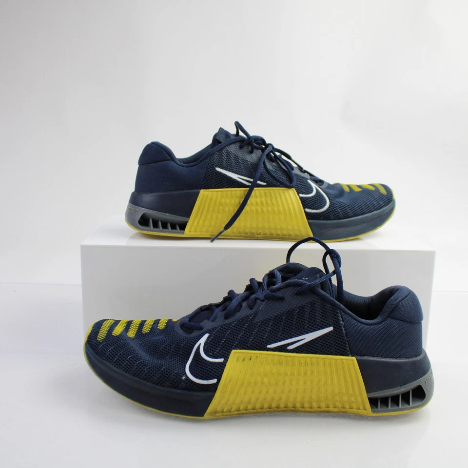 Zapatos de entrenamiento cruzado Nike Metcon para hombre azul marino/amarillo usados Foto 1 de 1