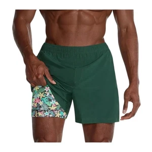 Chubbies The Greeneries Shorts Herren XL grün 5,5" Athlounger Kompression gefüttert - Bild 1 von 7